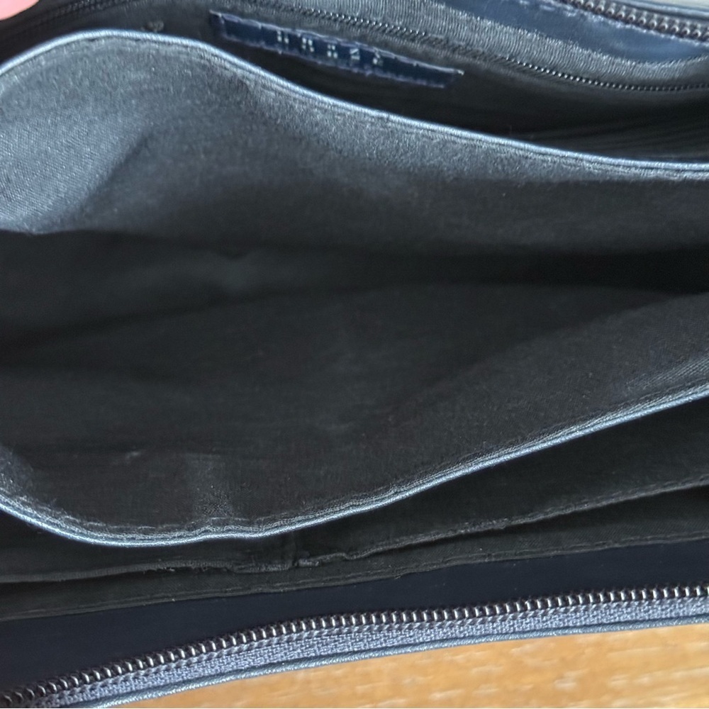Navy Crazy Horse Minimalist Shoulder Bag - Picture 8 of 12